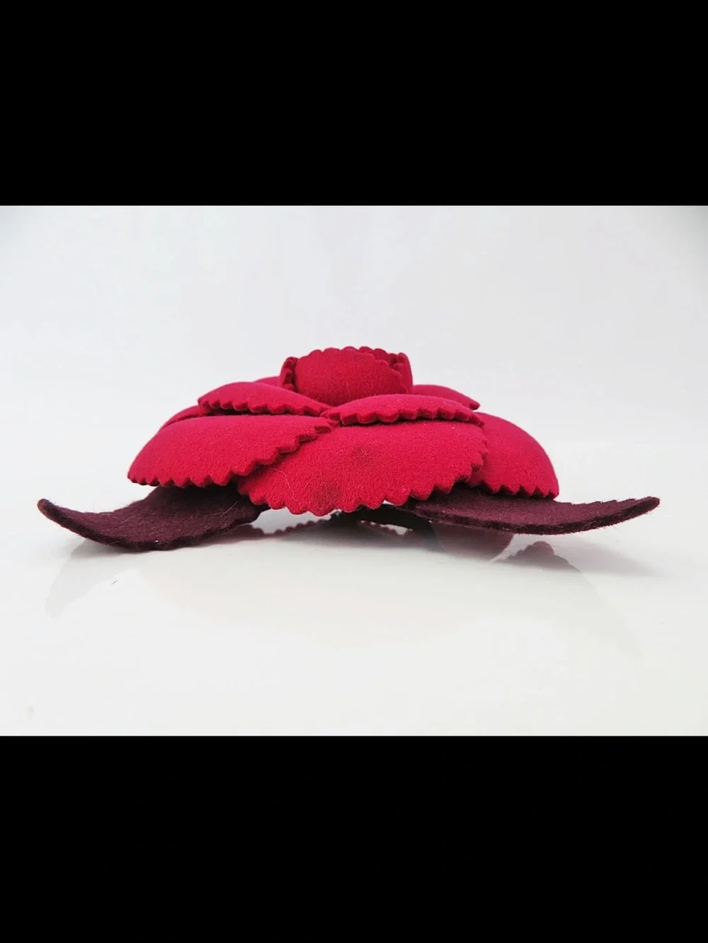 CHANEL Pink and Deep Plum Camellia Brooch
